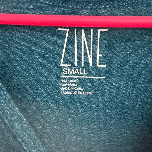 Zine Athletic Womens Tank Top, Size: Small, Grey/Turquoise, Like New - Picture 2 of 6